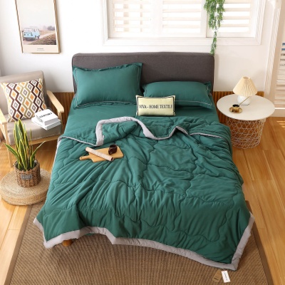 Комплект постельного белья Однотонный Сатин с Одеялом FB001